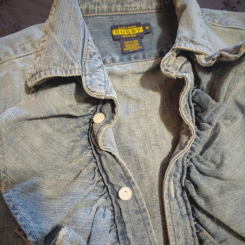 Ralph Lauren Rugby denim blouse